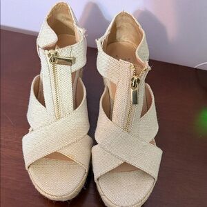 a new day Cream Wedge Sandals